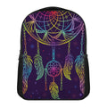 Rainbow Native Dream Catcher Print Casual Backpack