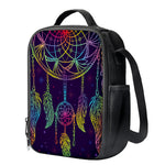 Rainbow Native Dream Catcher Print Crossbody Lunch Bag