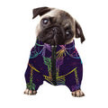 Rainbow Native Dream Catcher Print Dog Zip Up Jacket