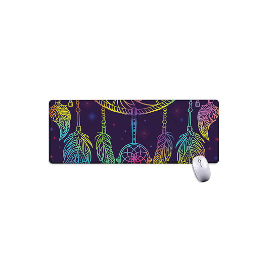 Rainbow Native Dream Catcher Print Extended Mouse Pad