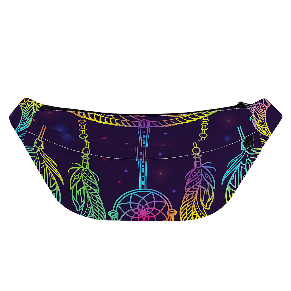 Rainbow Native Dream Catcher Print Fanny Pack