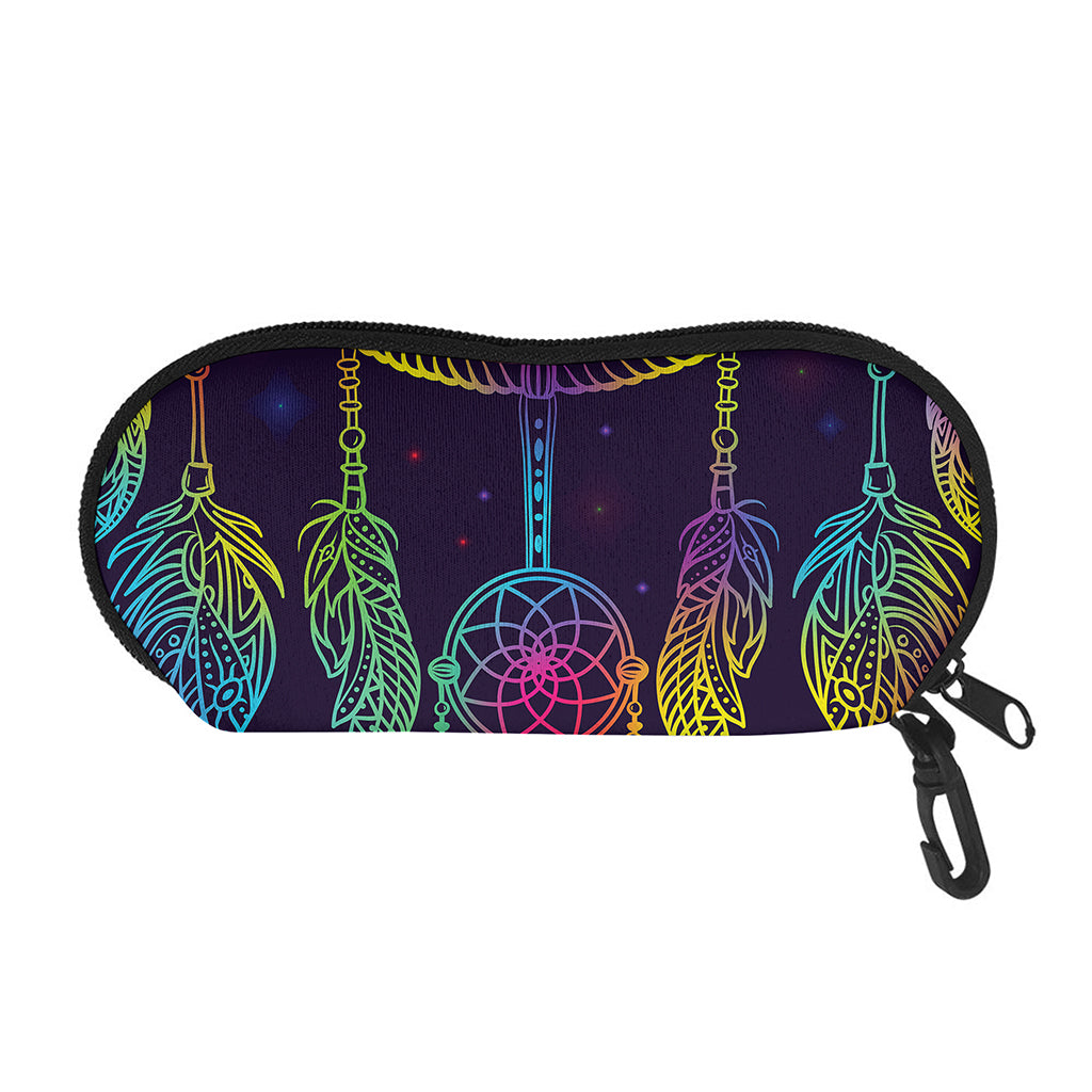 Rainbow Native Dream Catcher Print Glasses Case
