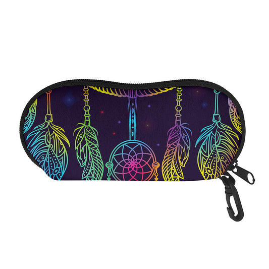 Rainbow Native Dream Catcher Print Glasses Case