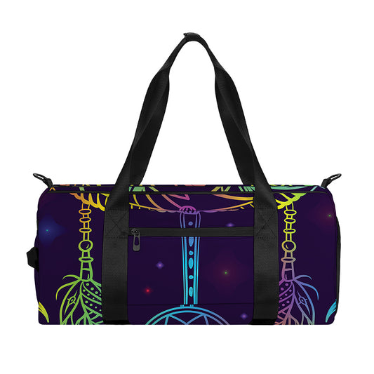 Rainbow Native Dream Catcher Print Gym Bag