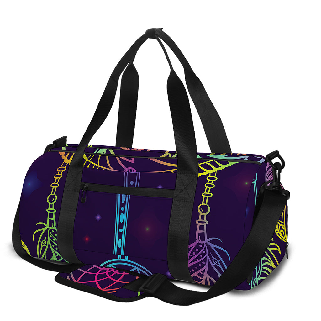 Rainbow Native Dream Catcher Print Gym Bag