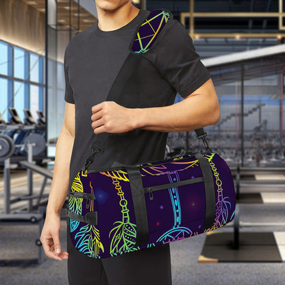 Rainbow Native Dream Catcher Print Gym Bag