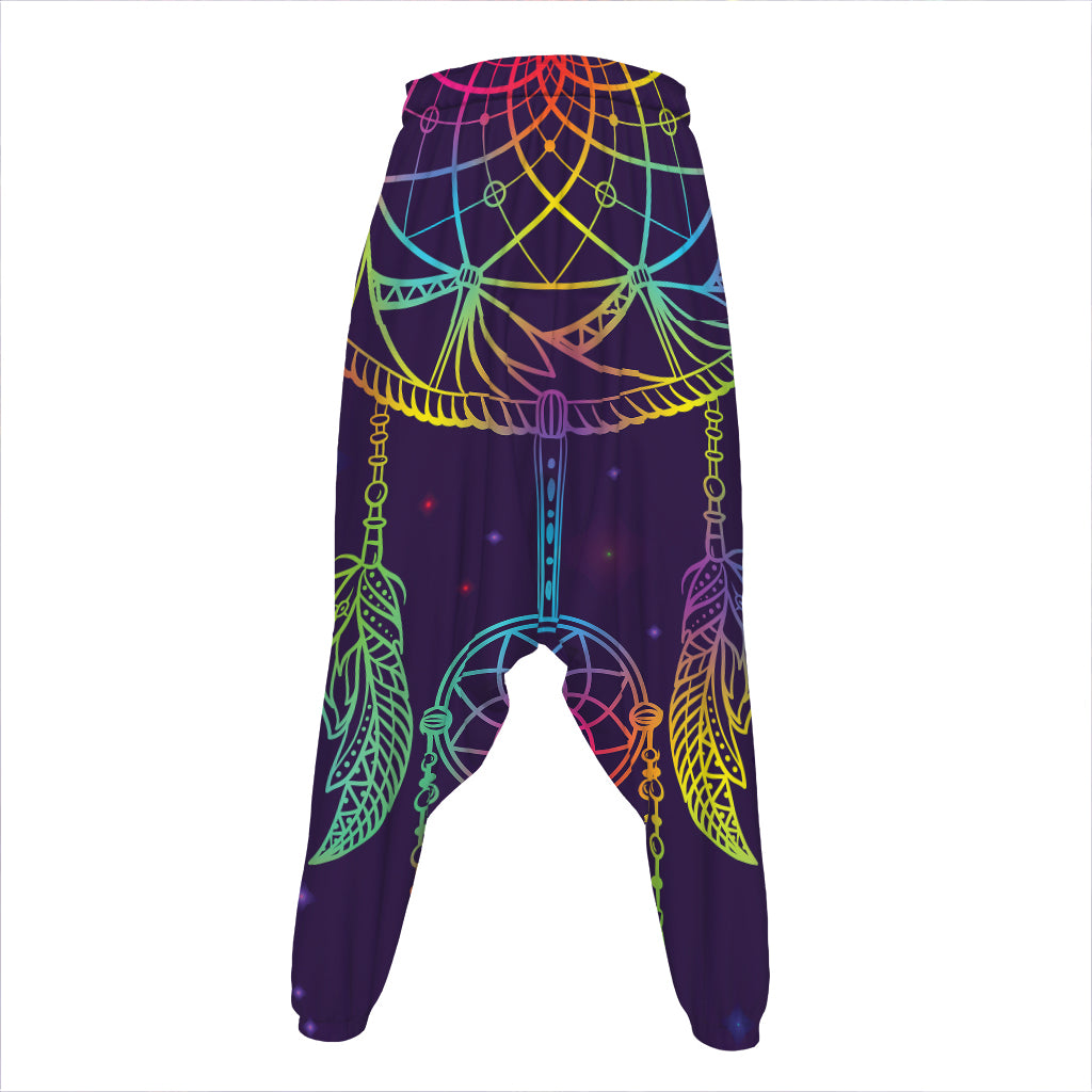 Rainbow Native Dream Catcher Print Hammer Pants