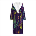 Rainbow Native Dream Catcher Print Hooded Bathrobe