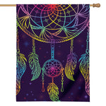 Rainbow Native Dream Catcher Print House Flag