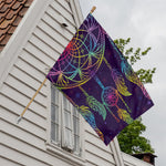 Rainbow Native Dream Catcher Print House Flag