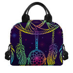 Rainbow Native Dream Catcher Print Insulated Lunch Bag