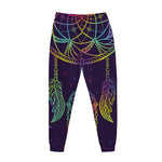 Rainbow Native Dream Catcher Print Jogger Pants