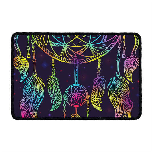 Rainbow Native Dream Catcher Print Kitchen Mat