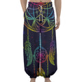 Rainbow Native Dream Catcher Print Lantern Pants