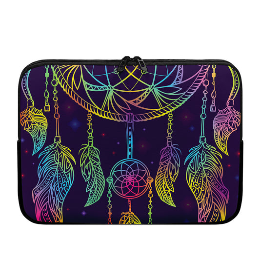 Rainbow Native Dream Catcher Print Laptop Sleeve