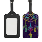 Rainbow Native Dream Catcher Print Luggage Tag