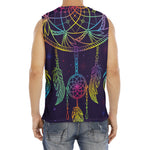 Rainbow Native Dream Catcher Print Men's Fitness Tank Top