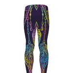 Rainbow Native Dream Catcher Print Men's leggings