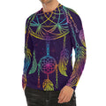 Rainbow Native Dream Catcher Print Men's Long Sleeve Rash Guard