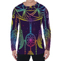 Rainbow Native Dream Catcher Print Men's Long Sleeve T-Shirt