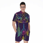 Rainbow Native Dream Catcher Print Men's Rompers