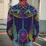 Rainbow Native Dream Catcher Print Men's Shirt Jacket