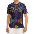Rainbow Native Dream Catcher Print Men's Short Sleeve Rash Guard