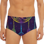 Rainbow Native Dream Catcher Print Men's Triangle Swim Briefs