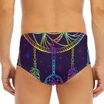 Rainbow Native Dream Catcher Print Men's Triangle Swim Briefs