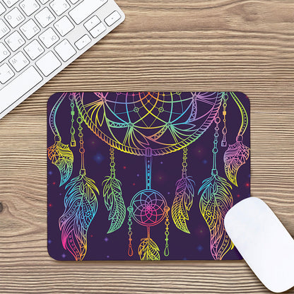 Rainbow Native Dream Catcher Print Mouse Pad