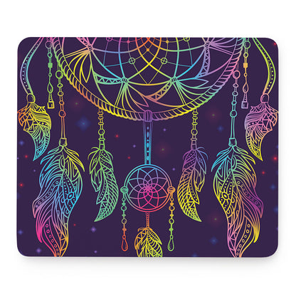 Rainbow Native Dream Catcher Print Mouse Pad