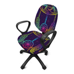 Rainbow Native Dream Catcher Print Office Chair Cover