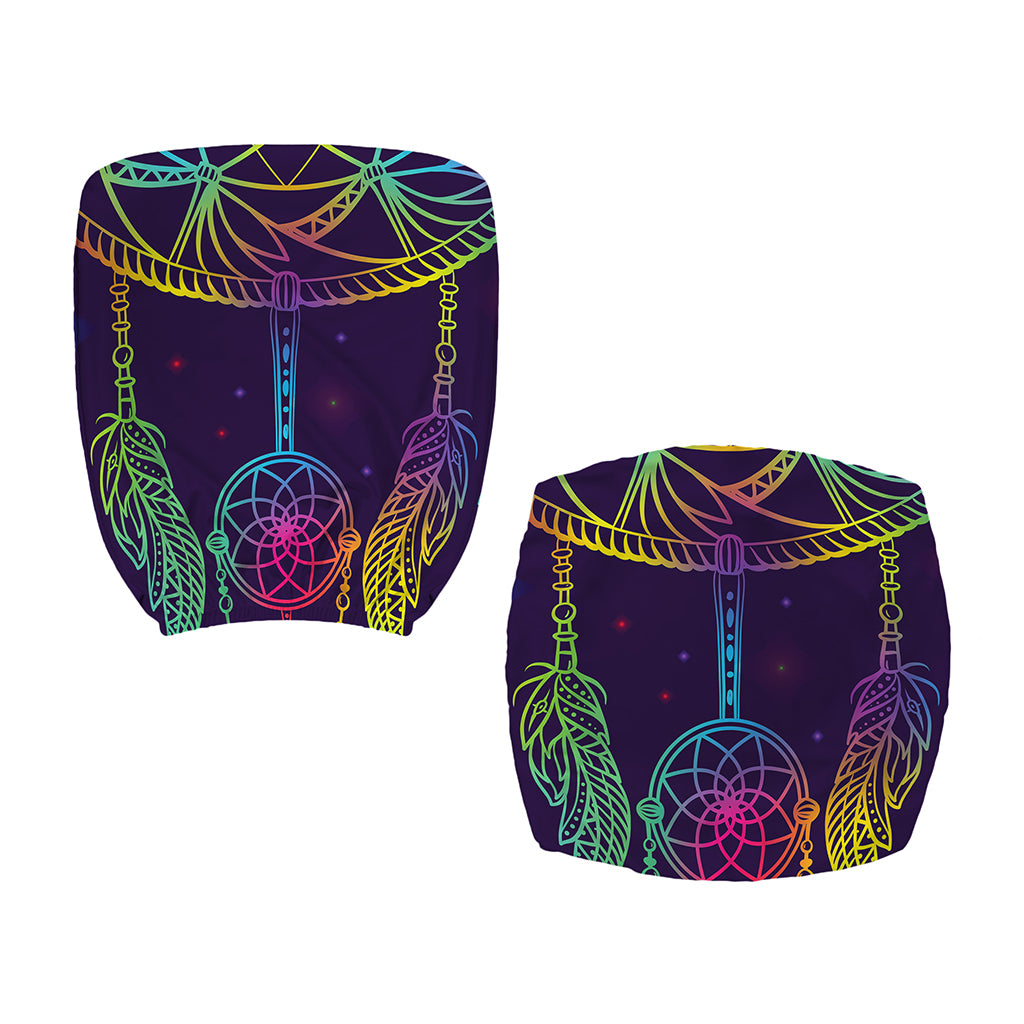 Rainbow Native Dream Catcher Print Office Chair Cover