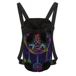 Rainbow Native Dream Catcher Print Pet Carrier Backpack