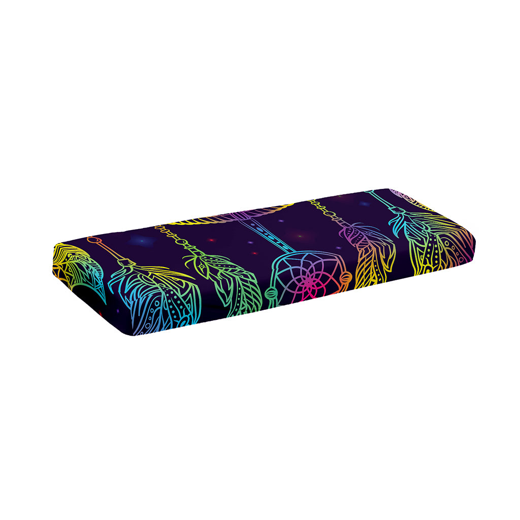 Rainbow Native Dream Catcher Print Piano Keyboard Cover