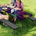 Rainbow Native Dream Catcher Print Picnic Table Cover