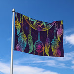 Rainbow Native Dream Catcher Print Polyester Flag