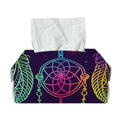 Rainbow Native Dream Catcher Print Rectangle Tissue Box Cover
