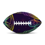 Rainbow Native Dream Catcher Print Rugby Ball