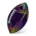 Rainbow Native Dream Catcher Print Rugby Ball