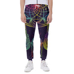 Rainbow Native Dream Catcher Print Scuba Joggers