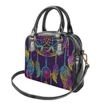 Rainbow Native Dream Catcher Print Shoulder Handbag