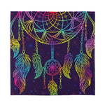 Rainbow Native Dream Catcher Print Silk Bandana