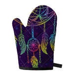 Rainbow Native Dream Catcher Print Single Oven Mitt