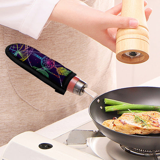 Rainbow Native Dream Catcher Print Skillet Handle Cover