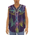 Rainbow Native Dream Catcher Print Sleeveless Baseball Jersey