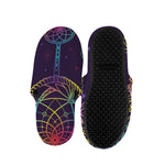 Rainbow Native Dream Catcher Print Slippers