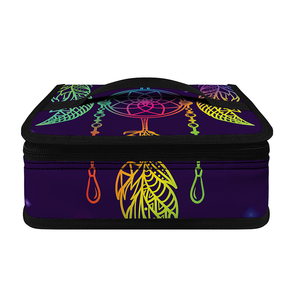 Rainbow Native Dream Catcher Print Small Lunch Bag