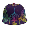 Rainbow Native Dream Catcher Print Snapback Cap