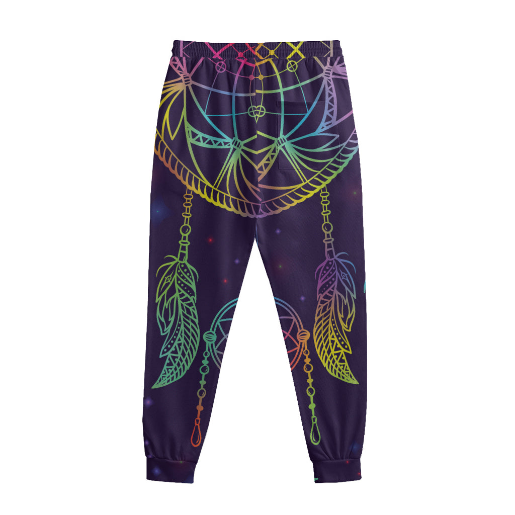 Rainbow Native Dream Catcher Print Sweatpants